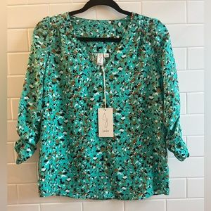 NWT Joie blue blouse Size PS